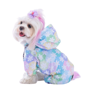 PawStar Flores Küçük Irk Köpek Tulum Yağmurluk XLarge
