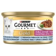 Purina Gourmet Gold Okyanus Balıklı Ispanaklı Kedi Yaş Mama 85 gr