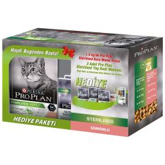 Proplan Sterilised Somonlu Kısırlaştırılmış Kedi Maması 1,5 Kg + 3 adet Pouch Hediyeli