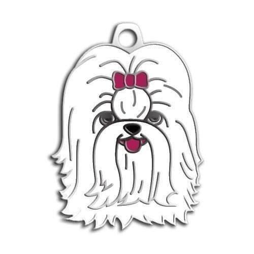 Dalis Pet Tag - Shih-Tzu Köpek Künyesi (Beyaz)