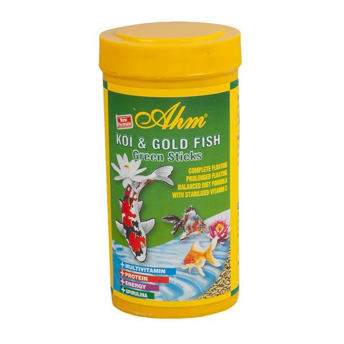 Ahm Koi Gold Fish Green Sticks 250 Ml