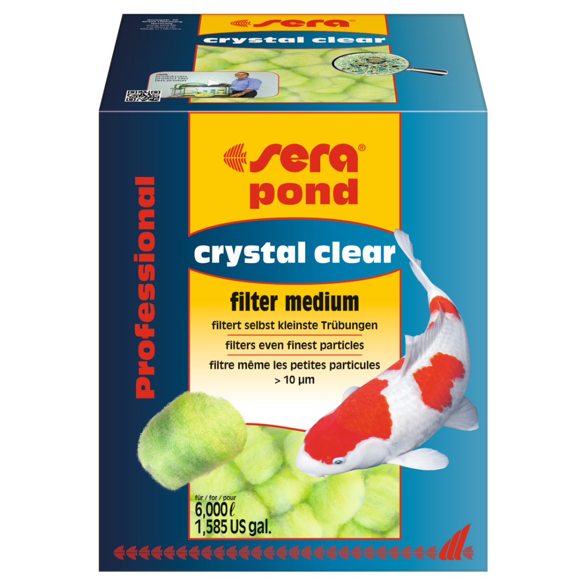 Sera Pond Crystal Clear Professional 360 gr  6000 L