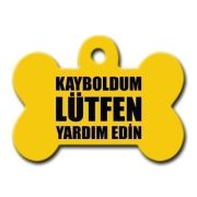 Dalis Pet Tag - Kayboldum Lütfen Yardim Edin Kemik Köpek Künyesi