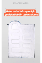 SHUFA KIRMIZI Konforlu su ve soğuk geçirmez pratik taşınabilir uyku tulumu 0,-5 derece kamp uyku tulumu