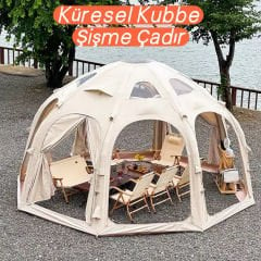 SHUFA GLAMPING 19.6 Metrekare Küresel kubbe şişme çadır