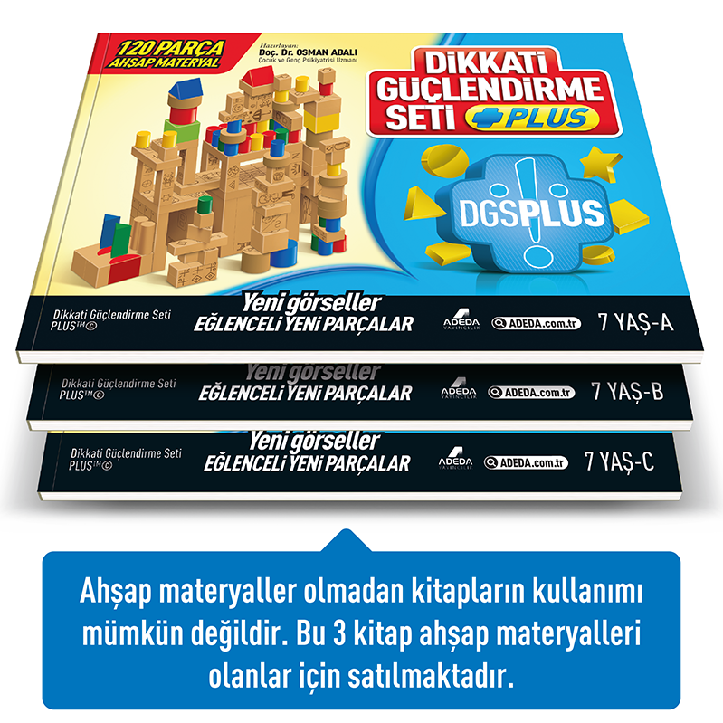 Dikkati Güçlendirme Seti Plus 7 Yaş Kitap