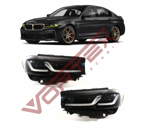 BMW 5 Serisi G30 LCI 2020-2023 M5 CS Shadow Led Far Dönüşüm Seti