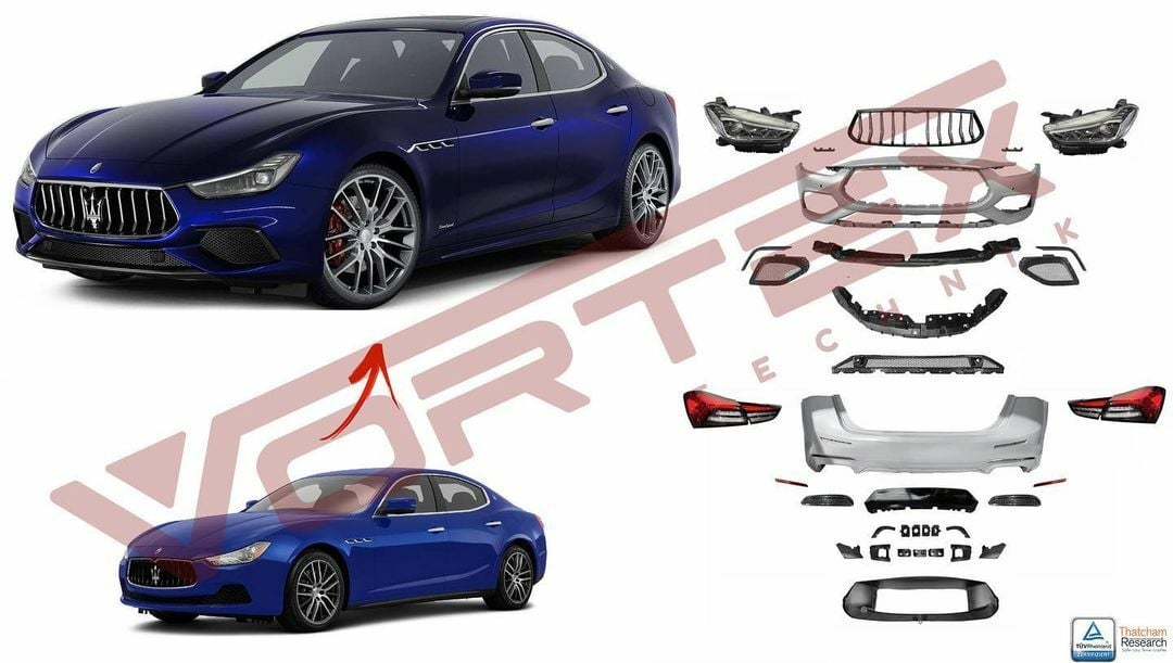 Maserati Ghibli 2013-2020 Facelift 2021- Modena S Dönüşüm Seti