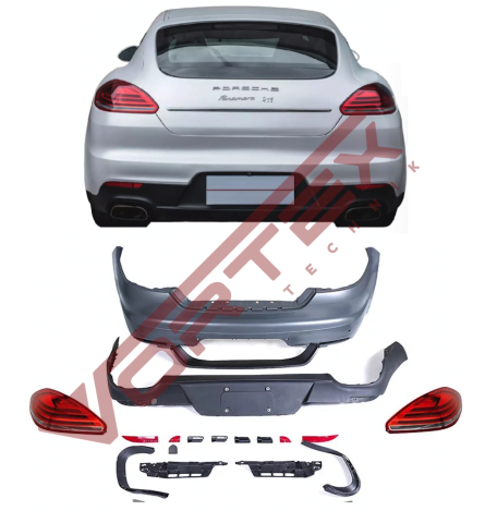 Porsche Panamera (970.1) 2010-2013 için Facelift (970.2) 2014-2016 Arka Dönüşüm Seti