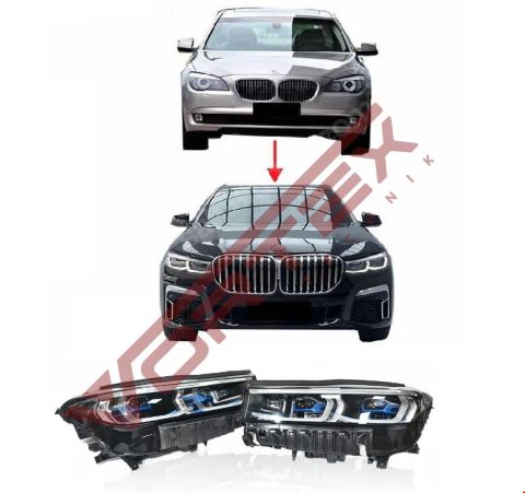 BMW 7 Serisi F01/F02 2009-2013 Dönüşüm Facelift G11/G12 2019- Lazer Far Seti