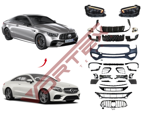 Mercedes E Coupe C238 2017-2020 için Facelift 2021-2023 E63 AMG Dönüşüm Seti