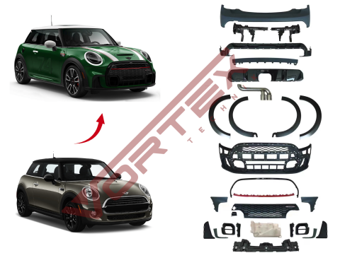 MINI F56 2014-2018 için Facelift F56 LCI 2021- JCW Body Kit