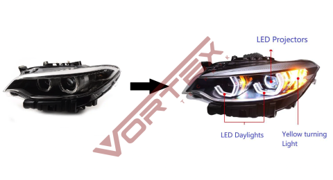 BMW 2 Serisi F22 2012-2016 Xenon farlar için Adaptif Led F22 LCI Far Dönüşüm Seti