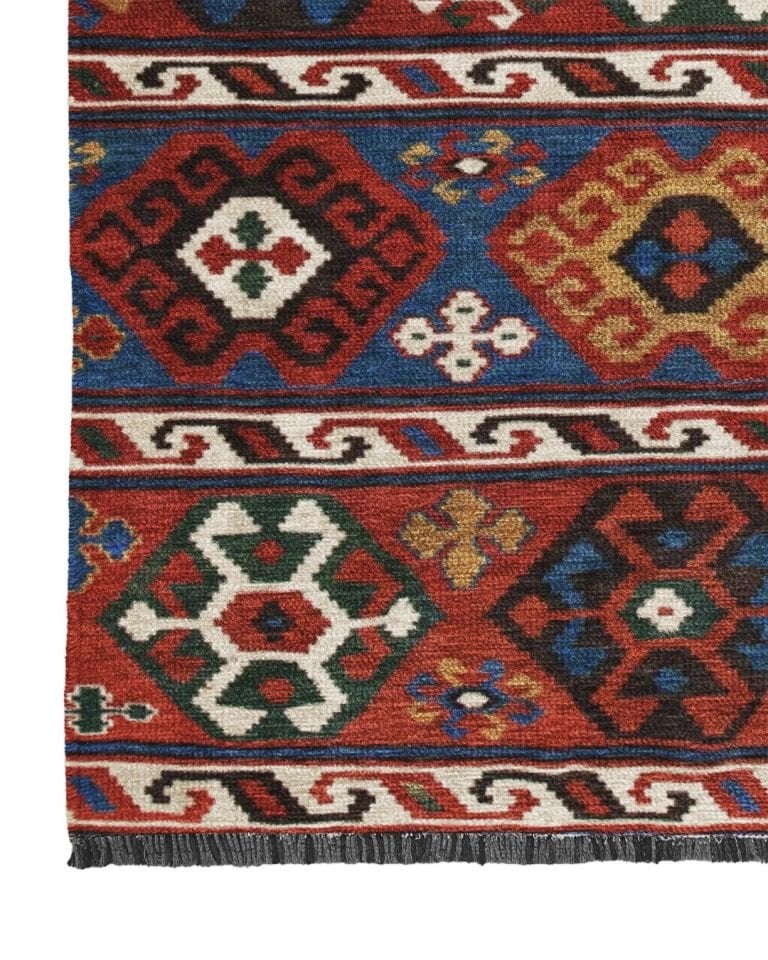 VİVERE  #35022 - Kendinden Saçaklı Kilim Halı