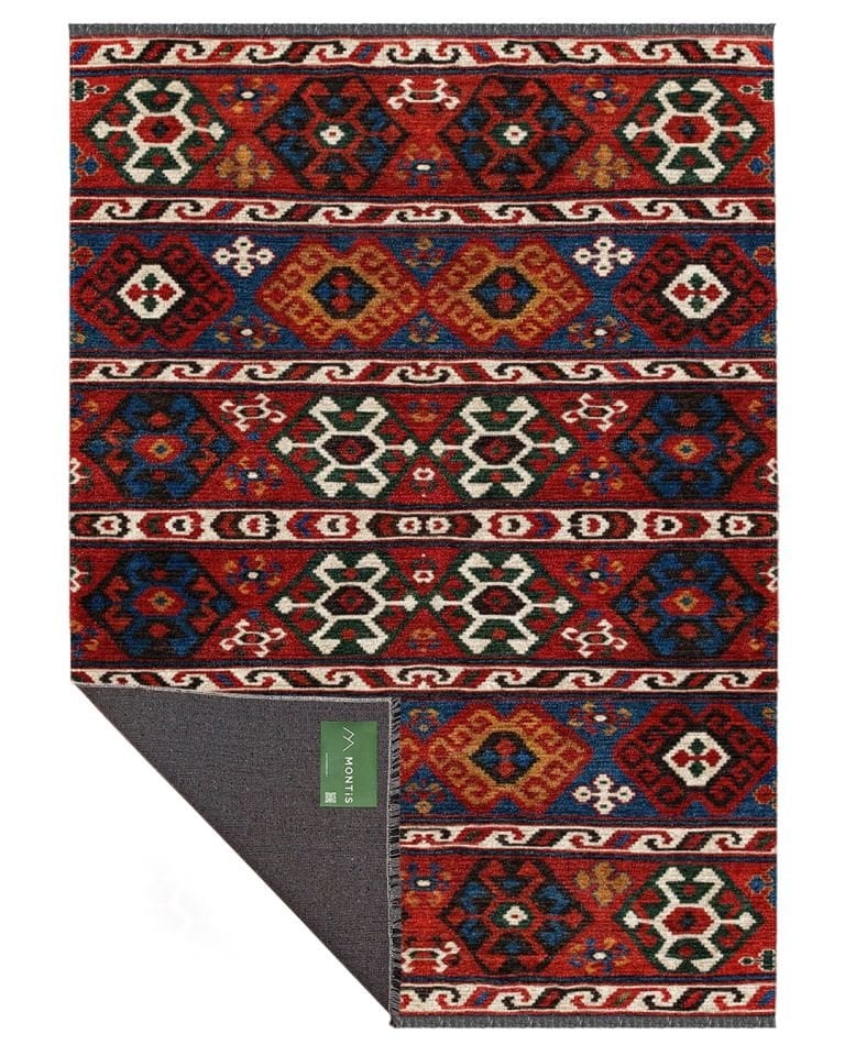 VİVERE  #35022 - Kendinden Saçaklı Kilim Halı