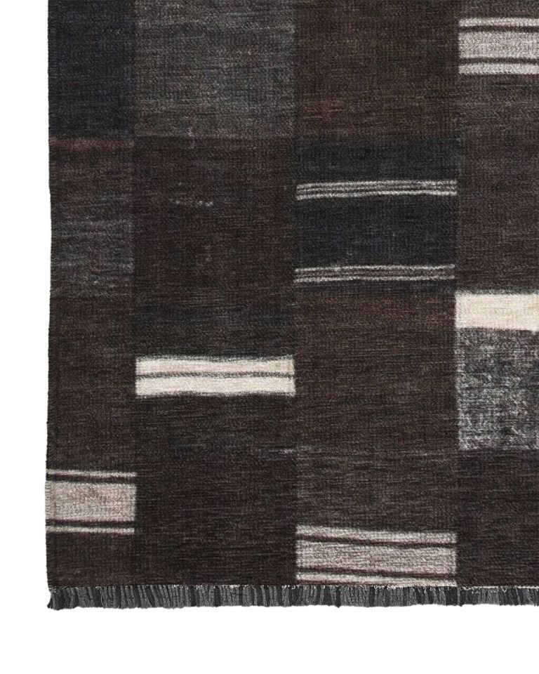 Montis Halı Mensis 27031 Kahverengi Makine Dokuması Renkli Şönil Patchwork Karabağ Halı