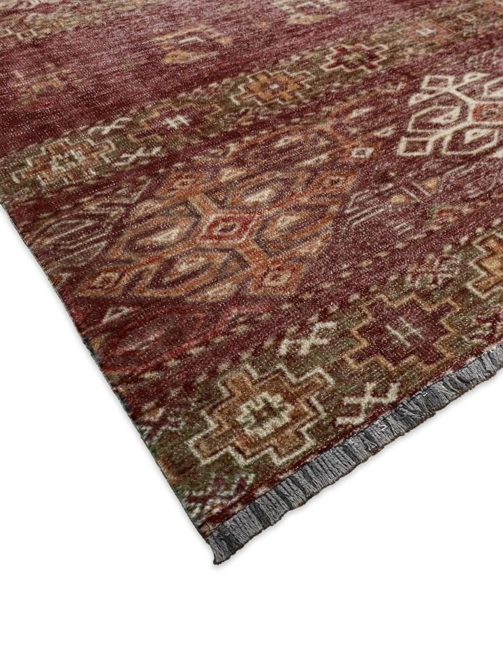 PATRİAM  #38044 - Kendinden Saçaklı Kilim Halı