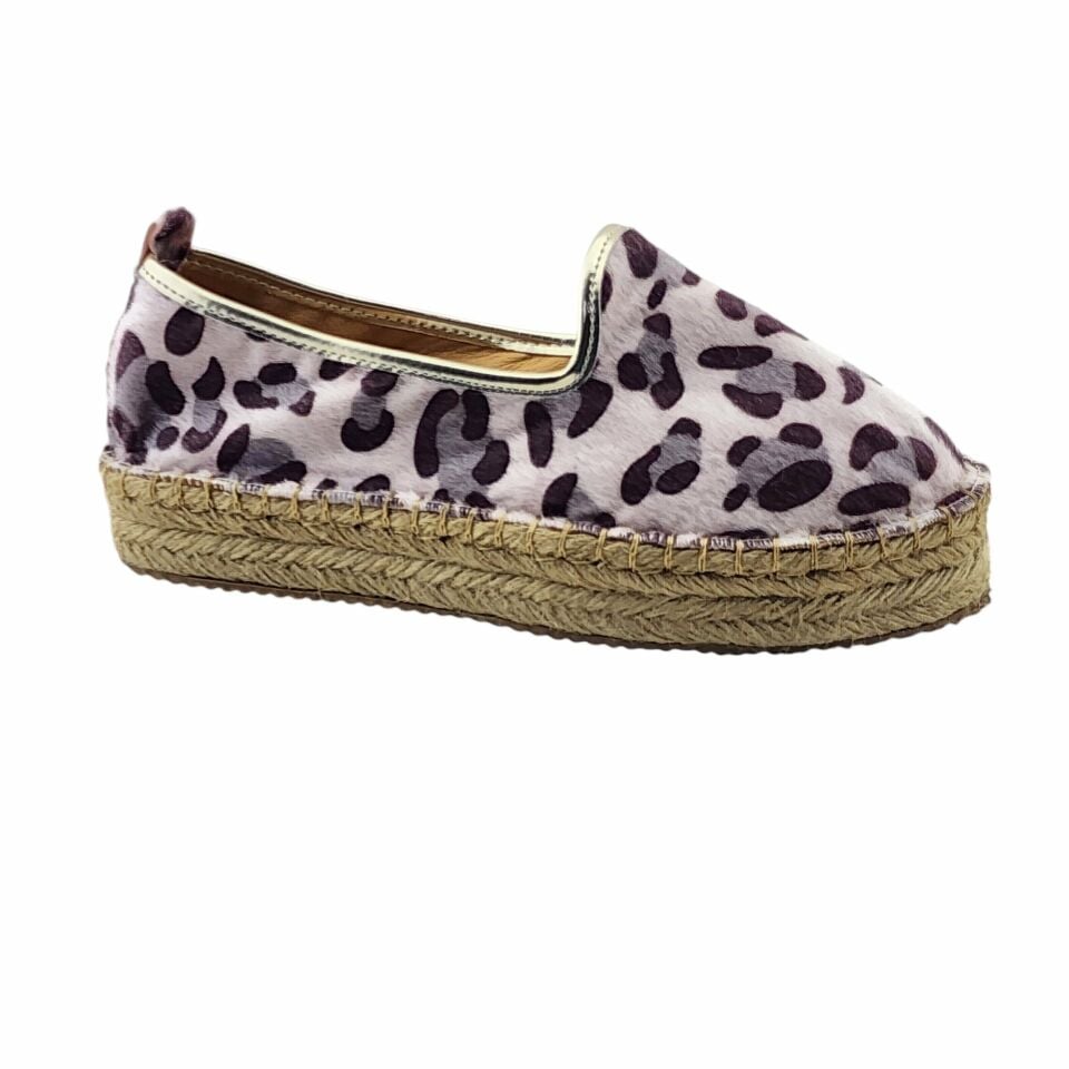 Leopar Kahve  Günlük  Espadril Ayakkabı