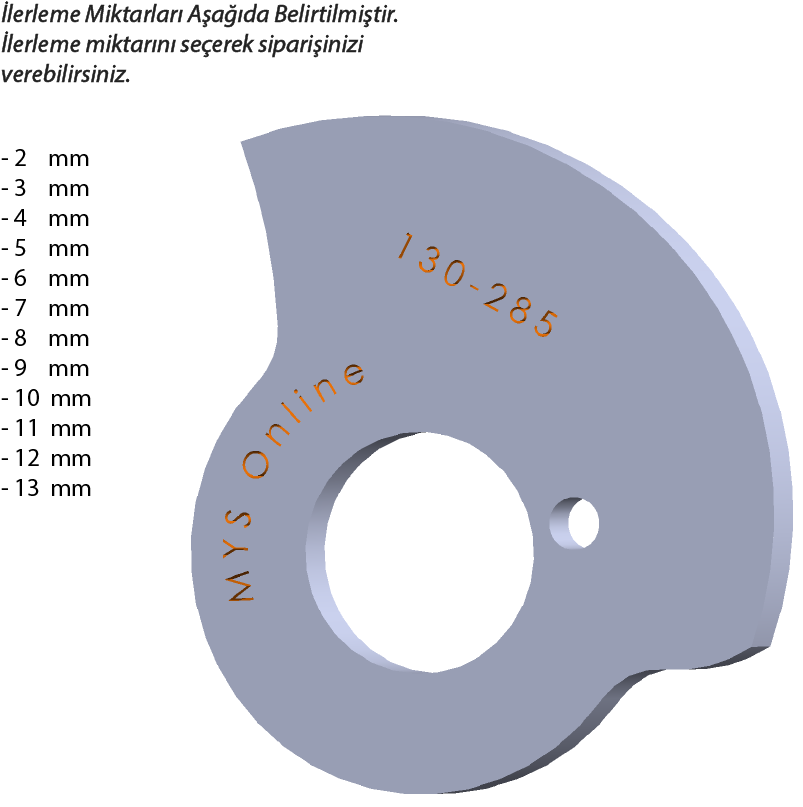 130-285  130 DERECE İNDEX12/18/25 YAN KAMLARI