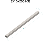 8x10x200 HSS Kalem