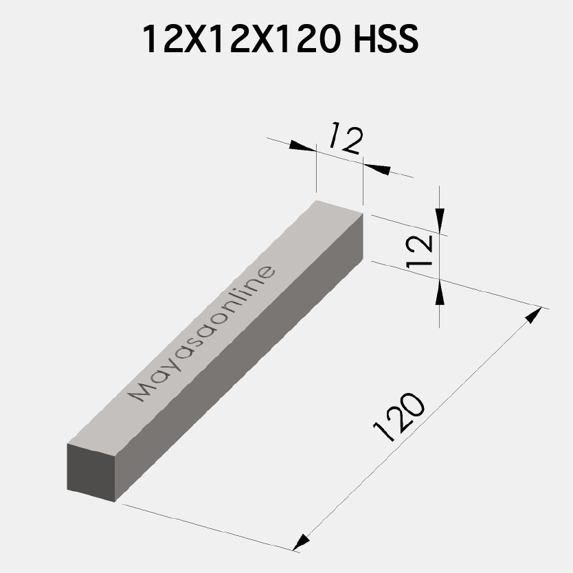 12x12x120 HSS Kalem