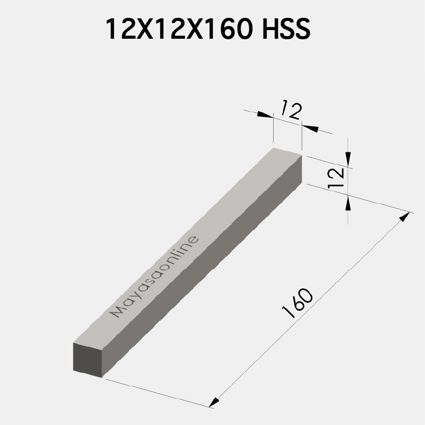 12x12x160 HSS Kalem