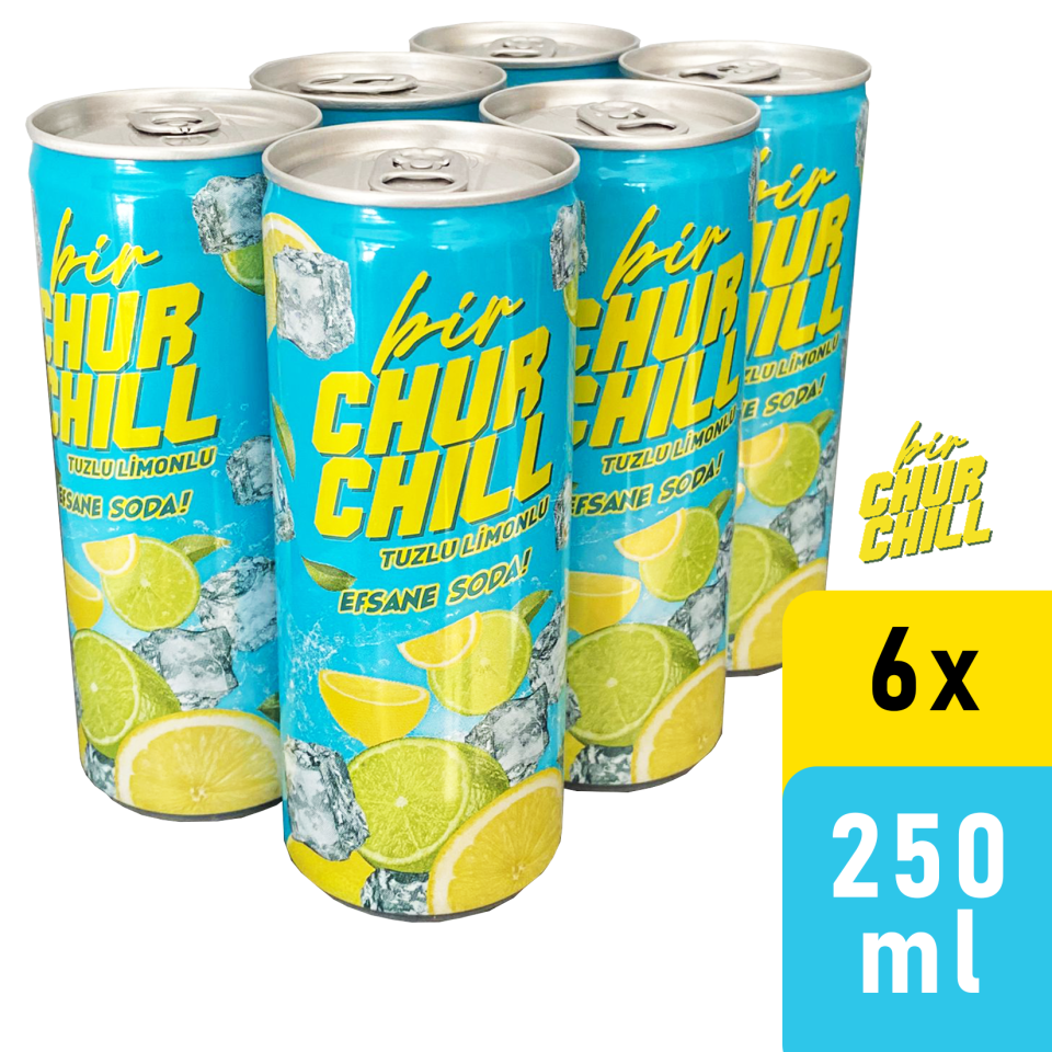 BirChurchill - Tuzlu Limonlu Efsane Soda (Çörçil) - 6 Adet