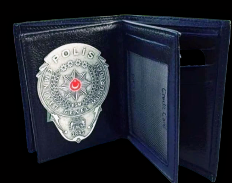 Polis Cüzdan - Gümüş Rozetli