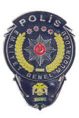 Polis Cüzdan Rozeti - Sarı Lacivert