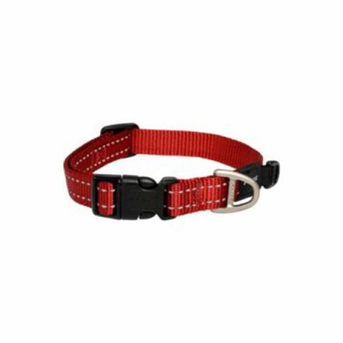 Rogz Utility Halsband Dokuma Köpek Boyun Tasması Kırmızı Large 2x34-56 Cm