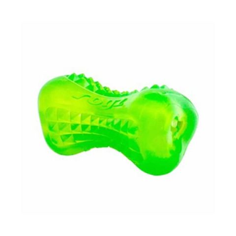 Rogz Toyz Yumz Treat Diş Bakım ve Çiğneme Plastik Köpek Oyuncağı Yeşil Medium 11.5 Cm