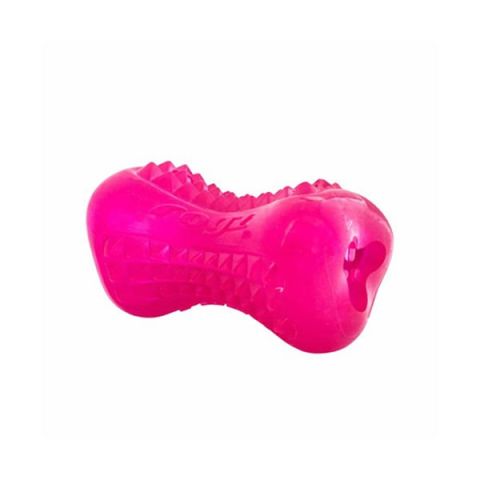 Rogz Toyz Yumz Treat Diş Bakım ve Çiğneme Plastik Köpek Oyuncağı Pembe Small 8.8 Cm