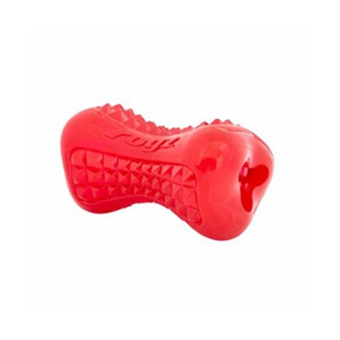 Rogz Toyz Yumz Treat Diş Bakım ve Çiğneme Plastik Köpek Oyuncağı Kırmızı Small 8.8 Cm
