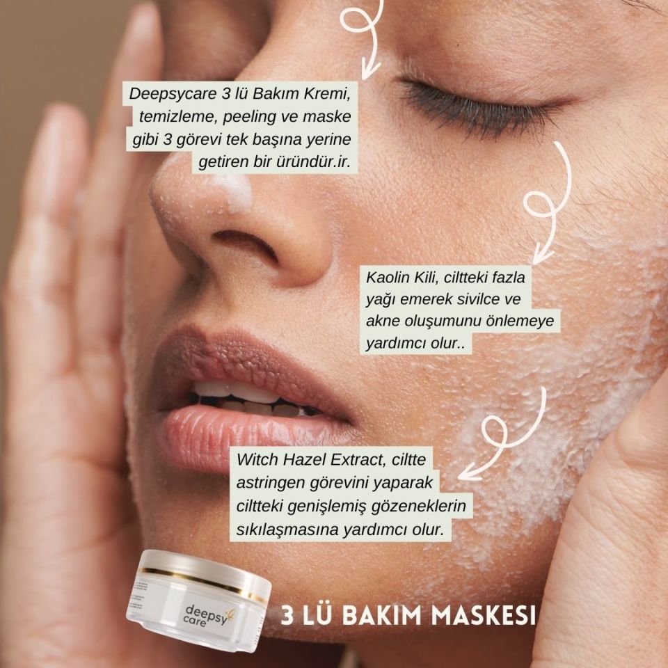 3' LÜ Etki Maske Beyazlatıcı Peeling Cleaning