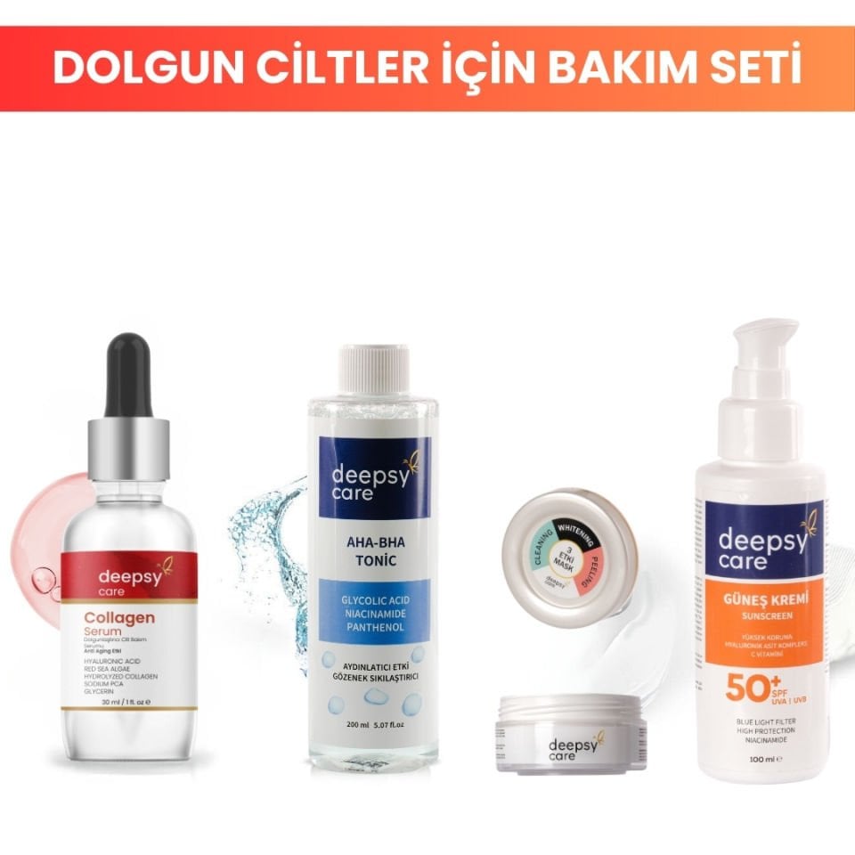 DEEPSYCARE OLGUN CİLTLER İÇİN 4 LÜ BAKIM SETİ