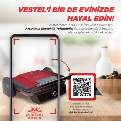 VESTEL RETRO T7000 BORDO TOST MAKİNESİ