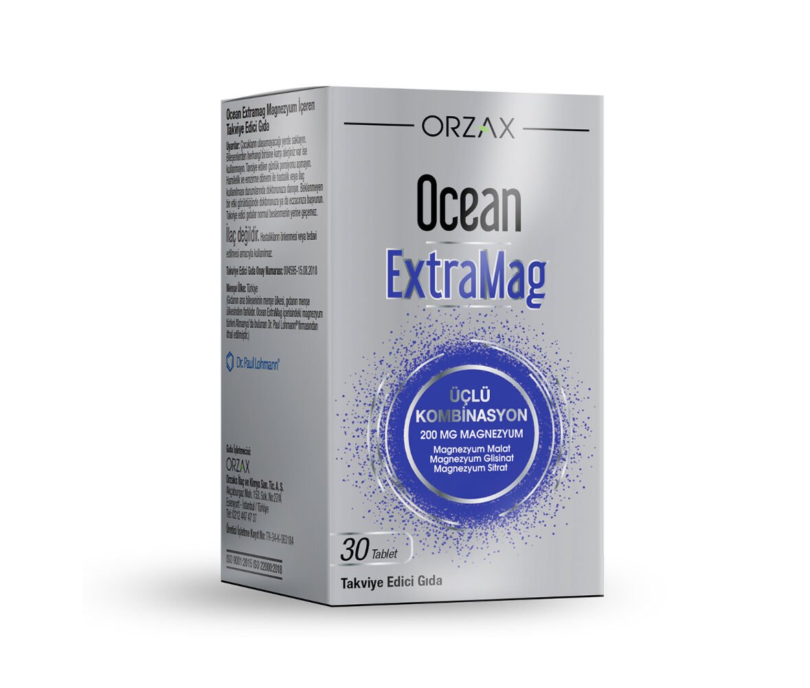 Orzax Ocean Extramag Üçlü Kombinasyon 30 Tablet