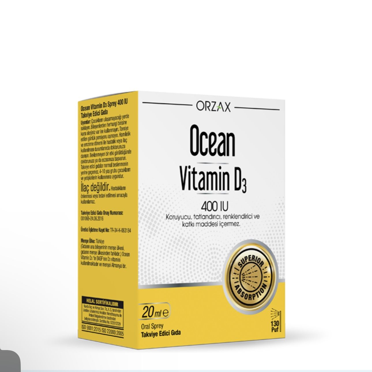 Ocean Vitamin D3 400 IU