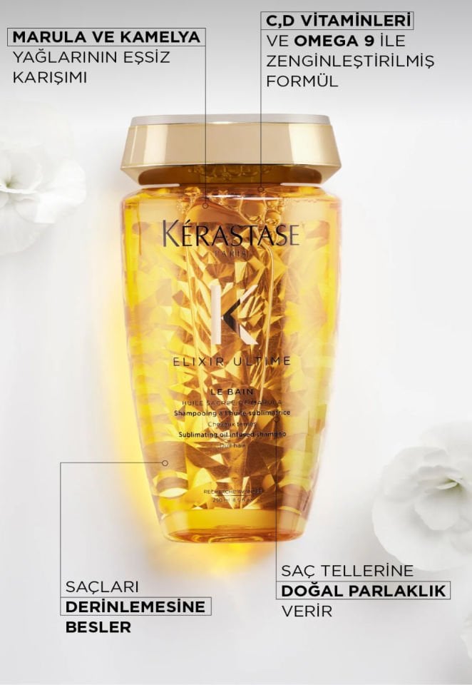 Kerastase Elixir Ultime Le Bain Parlaklık Veren Şampuan 250 ml