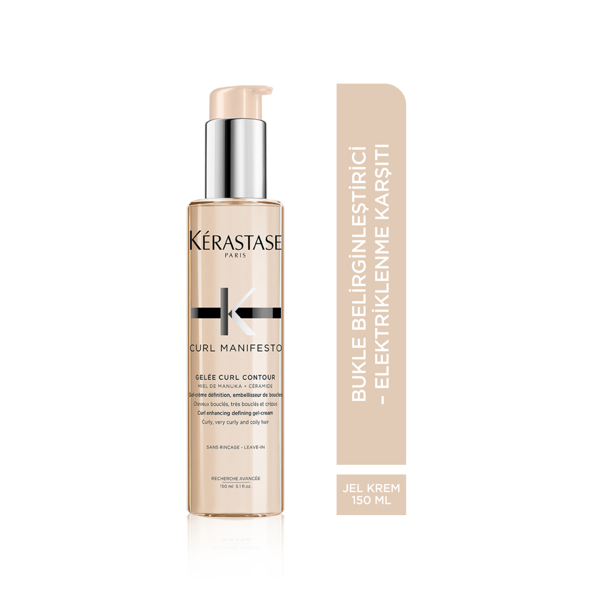 Kerastase Curl Manifesto Kıvırcık ve Dalgalı Saçlar İçin Durulanmayan Bukle Belirginleştirici Jel Krem 150ml