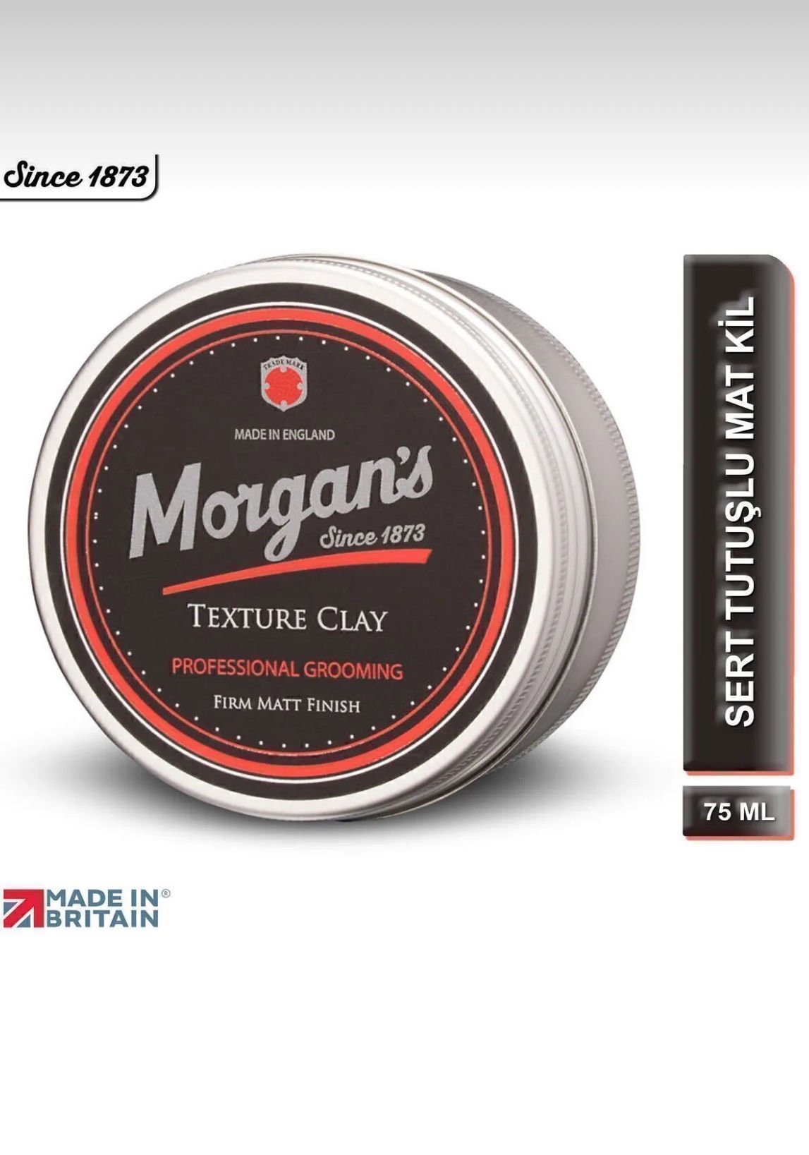 Morgan's Pomade Texture Clay Firm Matt Finish - Doku Veren Sert Saç Şekillendirme Kili 75 ml