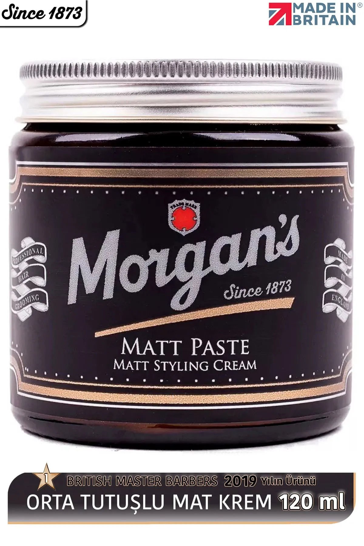 Morgan's Pomade Morgan's Matt Paste Styling Cream - Doğal Mat Bitiş Şekillendirici Krem 120 ml