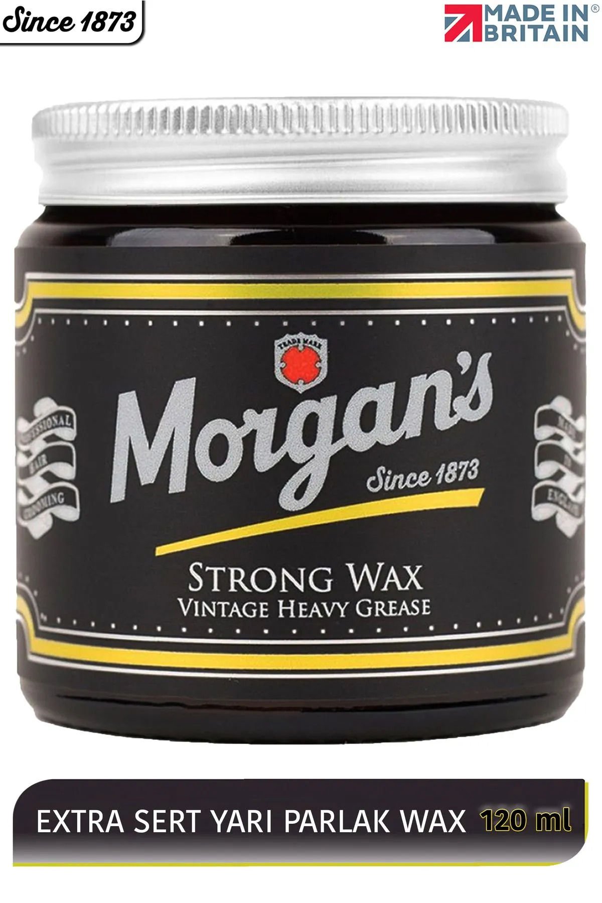 Morgan's Pomade Morgan's Strong Wax Vintage Heavy Grease - Zor Saçlara Özel Güçlü Tutuşlu Wax 120 ml