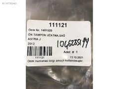 (680)Opel Astra J Kasa Sag Karlık Lastiği 1401020