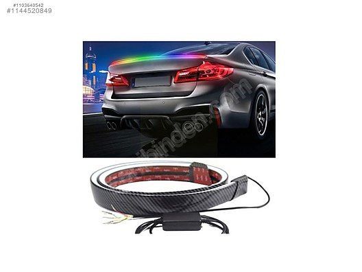 (470)Karbon Fiber Led Spoiler işıklar 130CM Spoiler