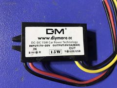(A342) Güç Kaynağı DC/DC 12V5V 3A 15W Araba Güç Dönüştürücü