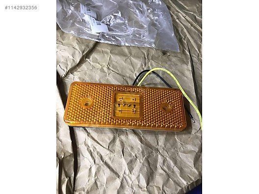 (344)Kamyon Otobüs Römork 12v LED Turuncu Kırmızı Yan Sinyali