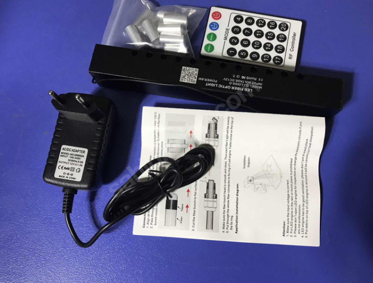 (A425) RGBW araba çatı LED Fiber optik yıldız tavan aydınlatma