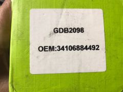(1041)BMW Fren Balatasi Ön G01 G02 G30 G31 X3 X4 34106884492