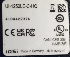 (A508) Endüstriyel Kamera UI-1250LE-C-HQ